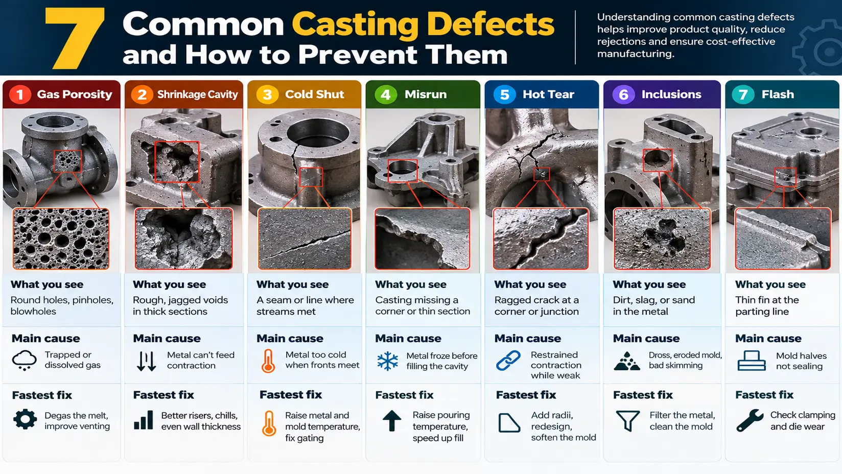 7 Common Casting Defects and How to Prevent Them